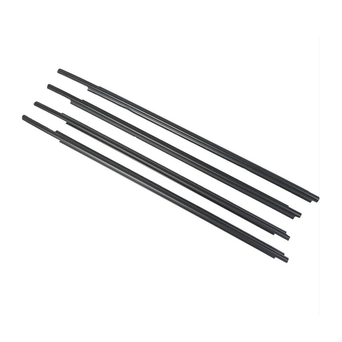 Car Seal Strip 4PCS Car Outer Door Windows Rubber Weatherstrip for Toyota for Sequoia 2008-2016 Waterproof Pressure Sealing Strip