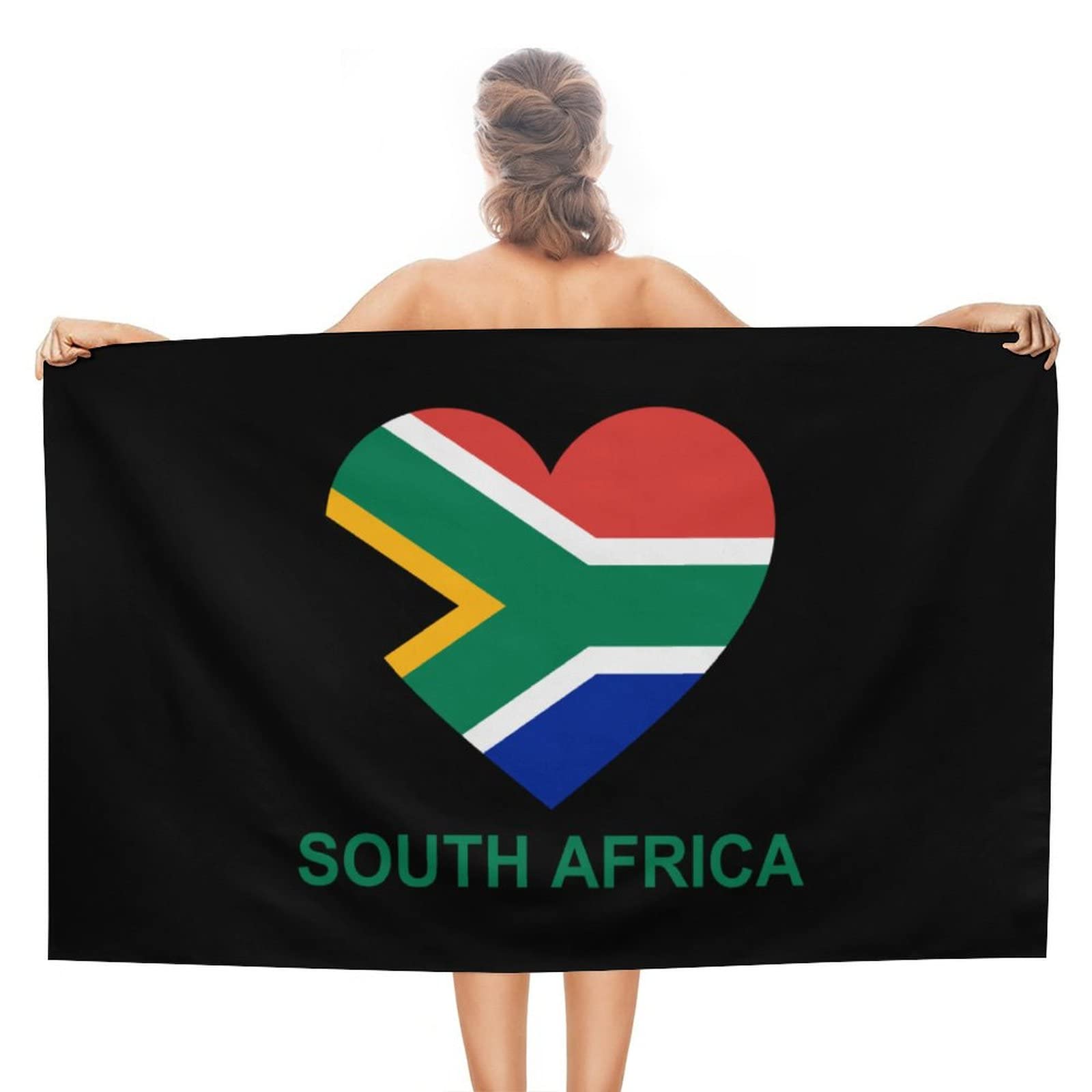 Love South Africa Beach Towel Oversized Lightweight Bath Towels Quick Dry Sand Free Towels for Travel Sports