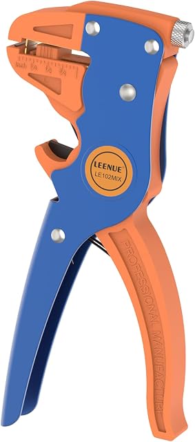 Wire Stripper LEENUE Automatic Wire Stripper Electrical 2 in1 Cutters and Strippers for 10-24 AWG