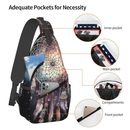 Pequeña mochila tipo crossbody para senderismo unisex miniatura 4