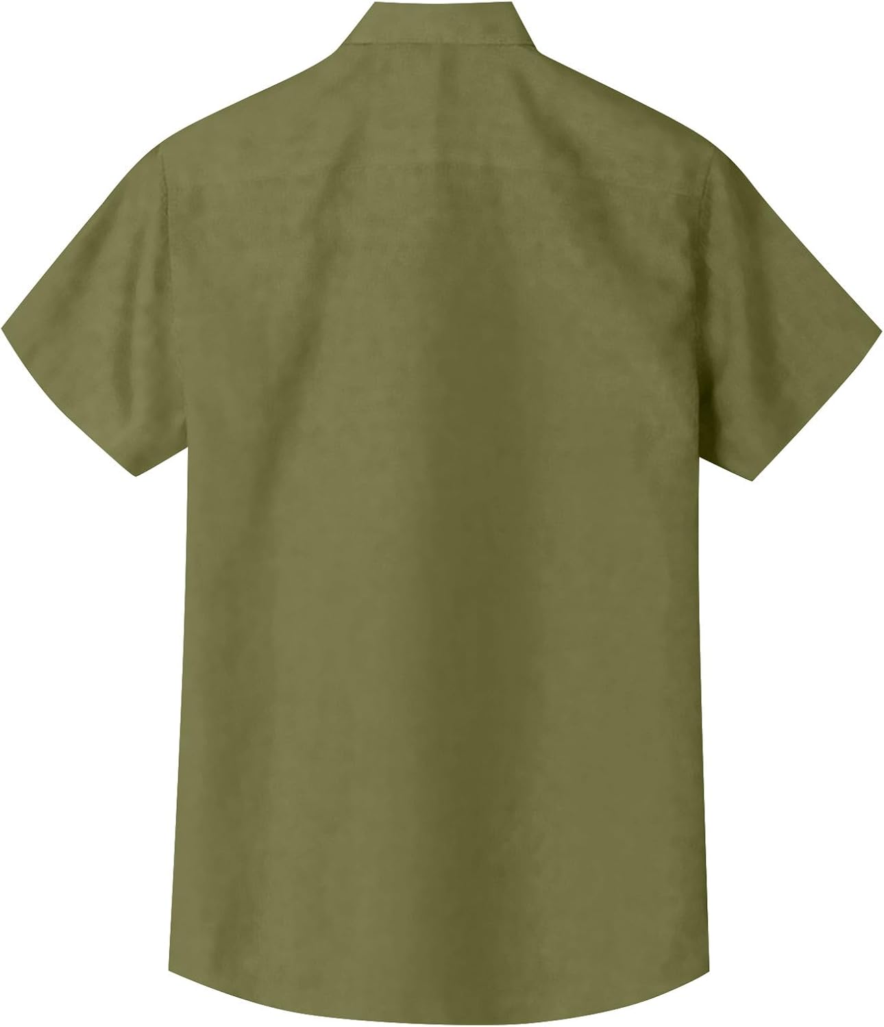 Ymosrh Men's Buttons Down Shirt Short Sleeve Solid Color Camp Beach Dress Shirts Fashion Button Up Shirts, M-3XL