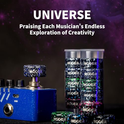 Image of MOOER Metal Crush FT-MRB05 Universe Series Colorful Metal Footswich Toppers for Guitar Effects Pedal, Bass Effects Pedal