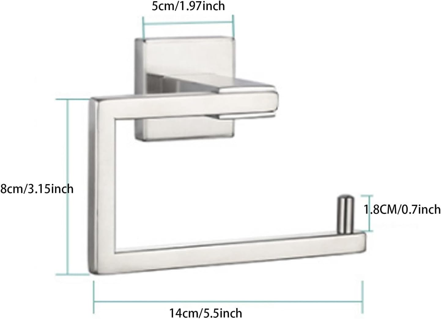 Toilet Paper Holder Toilet Paper Holder Metal Wall Mounted Or Free Standing Bathroom Tissue Storage Roll Tissue Roll(Silver Wire Drawing)