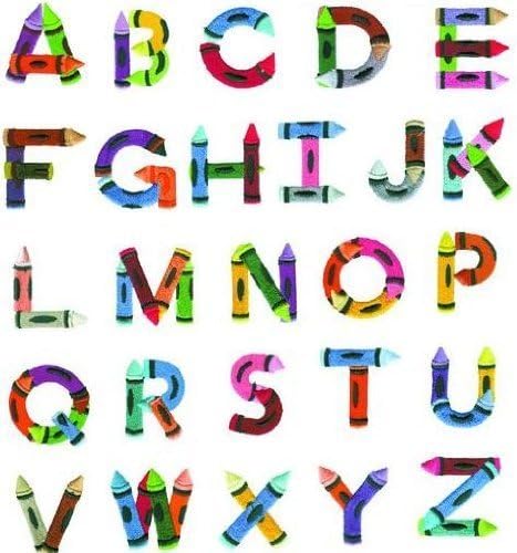 Brother Embroidery Machine Card Crayon Alphabet