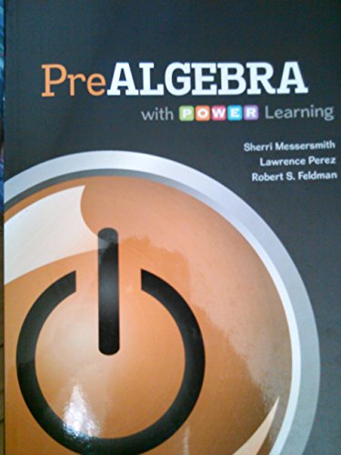 PreAlgebra with P.O.W.E.R. learning 1259332136 Book Cover