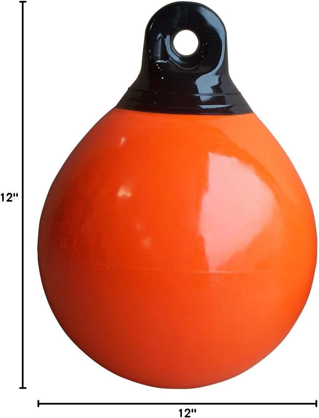 Dock Edge + Commercial Buoy, Orange, 12-Inch