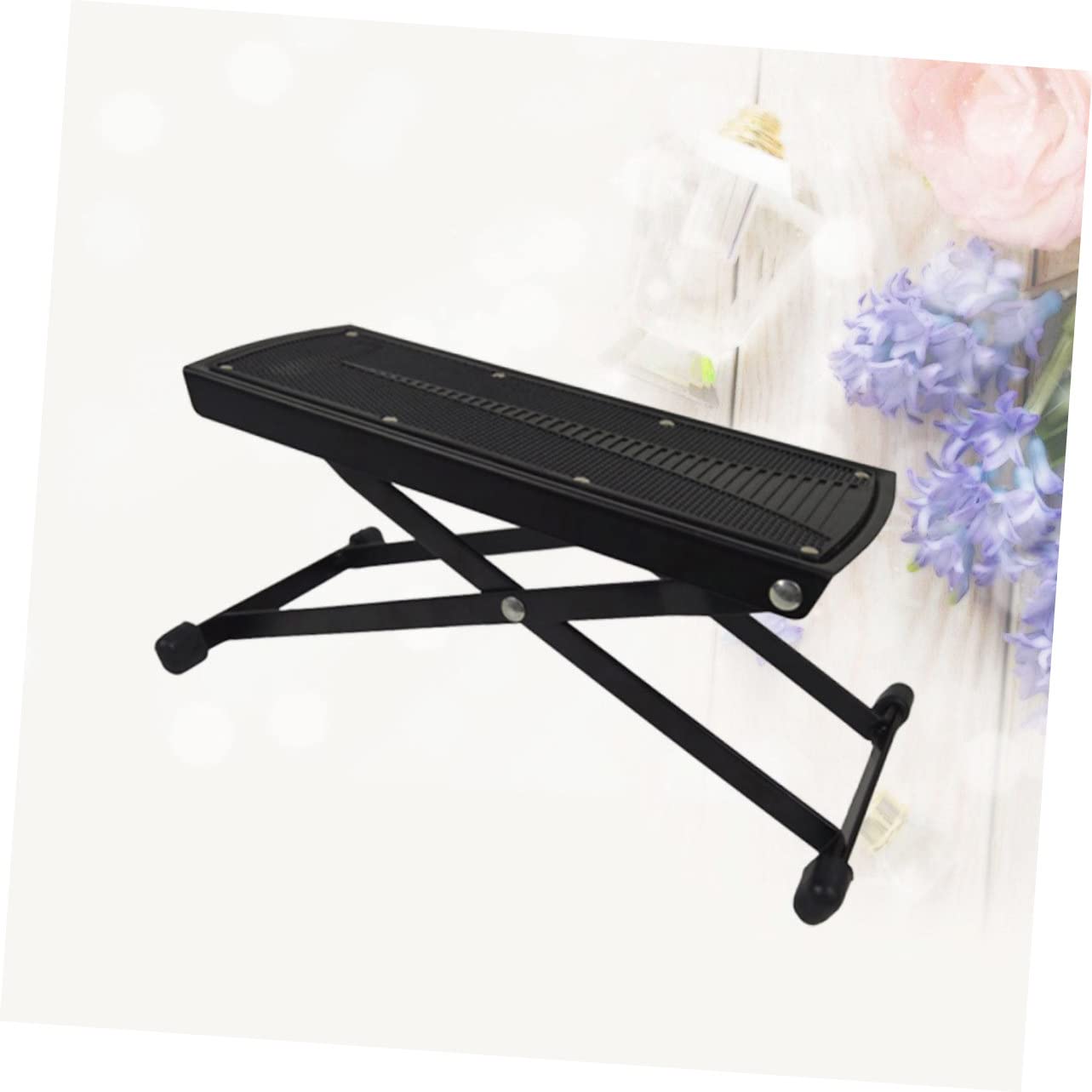 SUPVOX Professional Guitar Footstool Pedal Thickened Gear Adjustable Design Non Slip Surface for Stability Easy to Store and Transport for Musicians