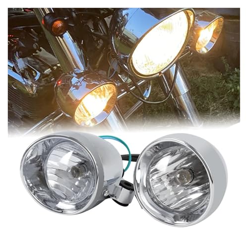 Projecteurs LED moto 12V étanches chromés pour Suzuki