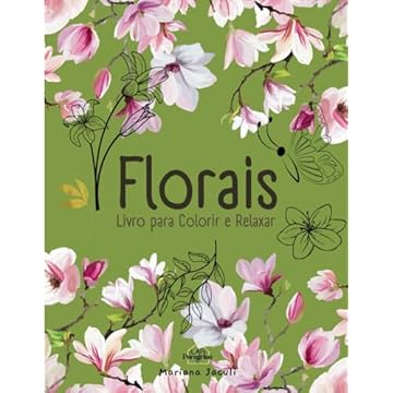 Capa do livro Florais: Livro para colorir e relaxar (Portuguese Edition)