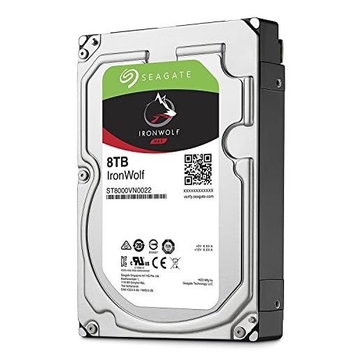 Seagate 8 TB IronWolf Disque dur interne 3.5" pour NAS 1-8 Bay (7200 RPM, 256 MB Cache, 180 TB/year Workload Rating, Up to 210 MB/s, Model : ST8000VNZ022/VN0022)