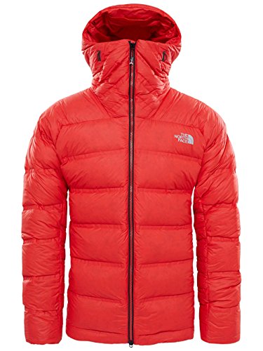 THE NORTH FACE Summit L6 Down Belay Hooded Parka Men's (S) Fiery Red