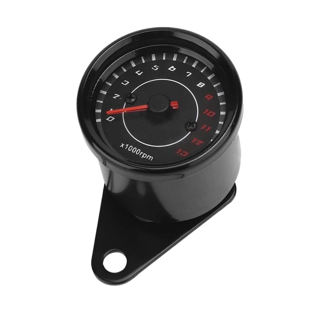 Compteur kilométrique Tachymètre De Moto Compte-tours Odomètre Universel 13000 Tr/min LED Veilleuse Rétro-éclairage Jauge Tacho Adapté Au Moteur Monocylindre