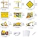 Construction Party Supplies Door Signs Banner – Truck Dump Excavator Crane Theme Birthday Decorations for Boys Kids Baby Shower – Welcome Door Celebration Props Indoor Outdoor Wall Décor (10 Counts)