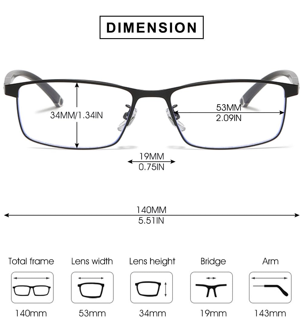 VEVESMUNDO Selbsttönende Lesebrillen Multifokale Gleitsichtbrille Blaulichtfilter Metall Progressive Gleitsicht Brille für Herren Damen