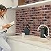 Rugreat Red Brick Contact Paper 17.3''×78.8'' Wallpaper Tools