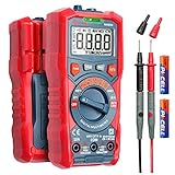 NICHT KONTAKT: Völlig sichere berührungslose Spannungsprüfung mit Ton- und Lichtalarm. Verwendet die NVC-Funktion zur Erkennung von Hochspannung mit roter Alarmleuchte.