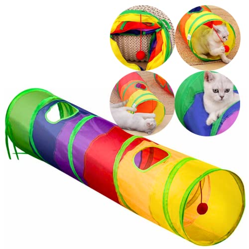 Túnel colorido com bolinhas para pet