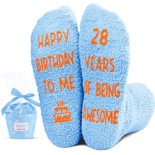 Image of HAPPYPOP Birthday Gift Ideas - Socks for 26 27 28 29 30 Year Olds Women Men