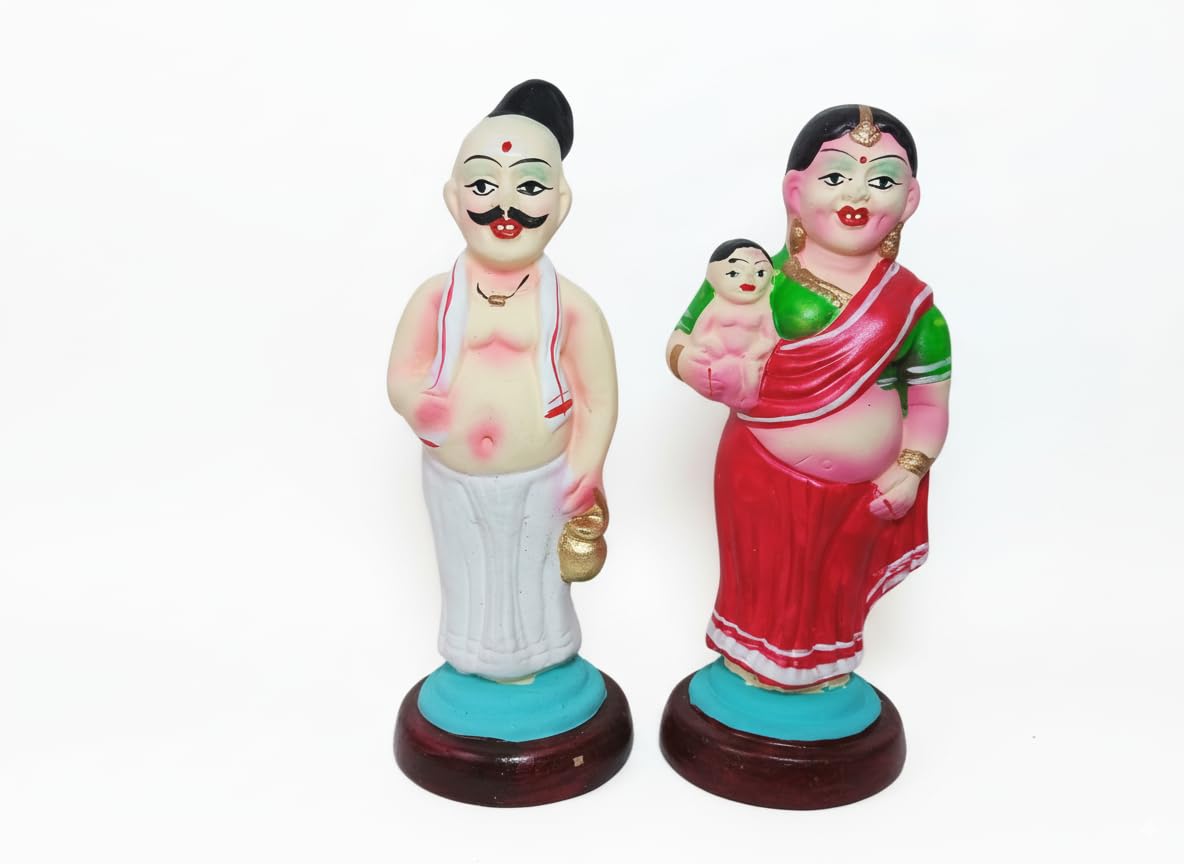 Buy Sowgi, Handmade Chettiar Dolls Couple (Mama Mami