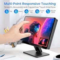 ROADOM 7" Touchscreen Monitor, 1024x600 IPS für Raspberry Pi, HDMI – Ansicht 4