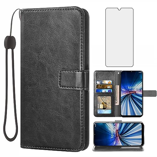 Protection Celero 5G Plus étui rabat anti-rayure avec film en verre Asuwish