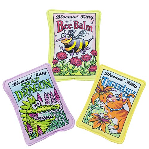 FUZZU Bloomin’ Kitty Seed Packets Cat Toys with U.S. Grown Certified Organic Catnip