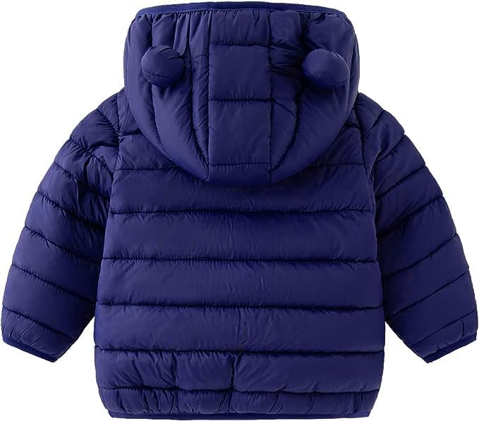Baby Hooded Zip-Up Winter Coats Light Puffer Down Jacket for Baby Boys Girls Kids Toddler Infants Outerwear - Image 2