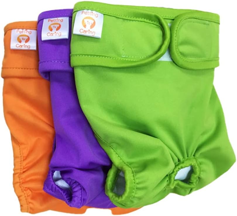 PETTING IS CARING Dog Diapers Washable & Reusable Female