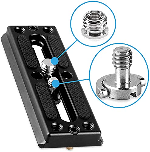 Image of SHOPEE 1 /4 inch-20 D-Ring Tripod Screw Camera Screw with Mounting for Camera Camcorder Tripod Monopod Quick Release Plate Stainless Steel Pack of 4 (2 x Tripod & 2 x Adapter)