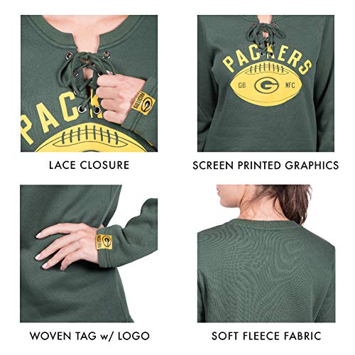 Sudadera de forro polar NFL para mujer que combate el frío con estilo casual 5