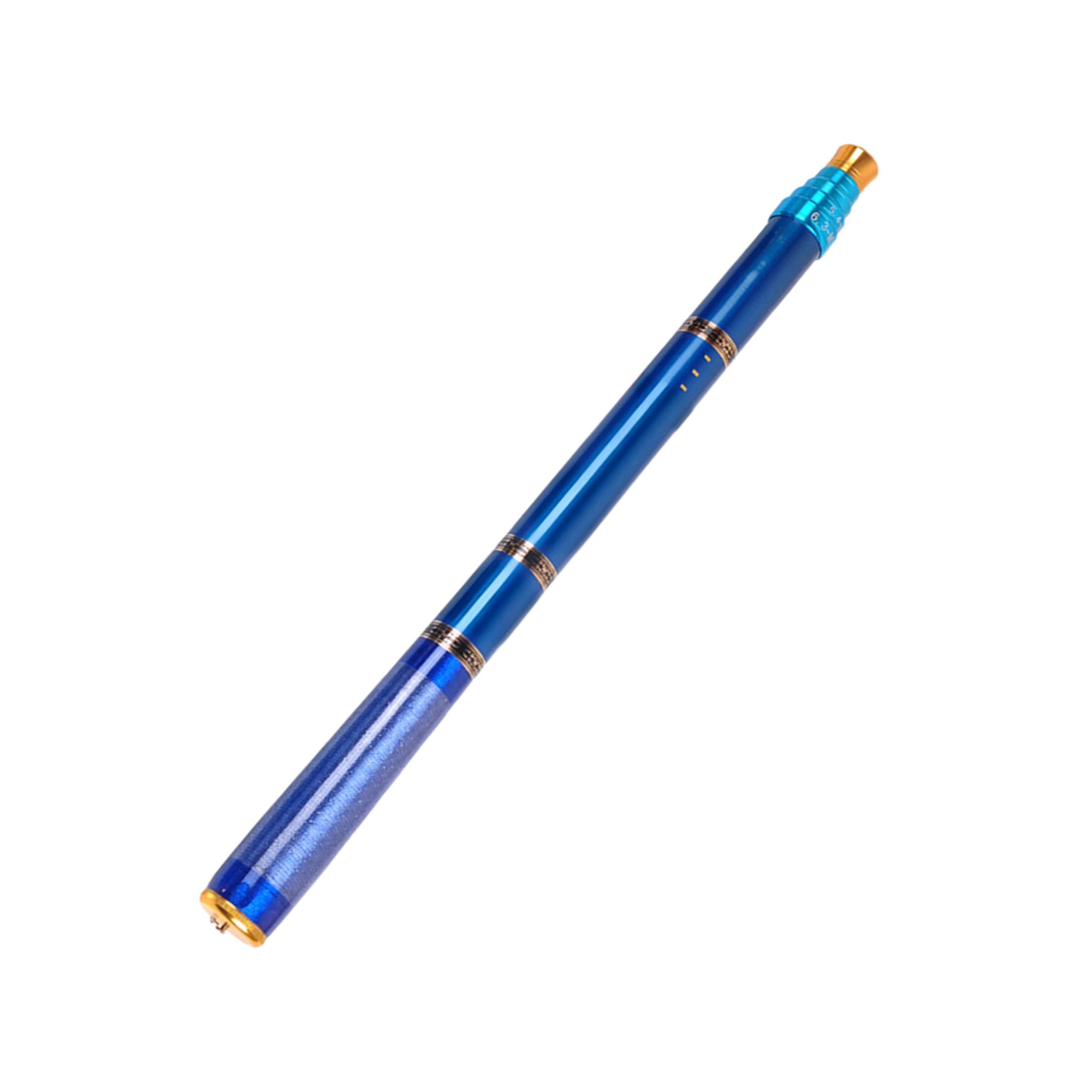 Canna da Pesca Compatta Ultra Corta in Fibra di Carbonio Blu | Uso per Laghi e Torrenti, Presa Confortevole, Struttura Leggera, Pulizia Semplice
