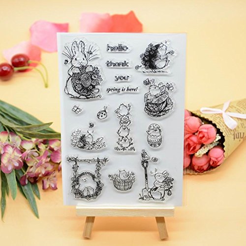 Joyful Home - Timbro in gomma trasparente per