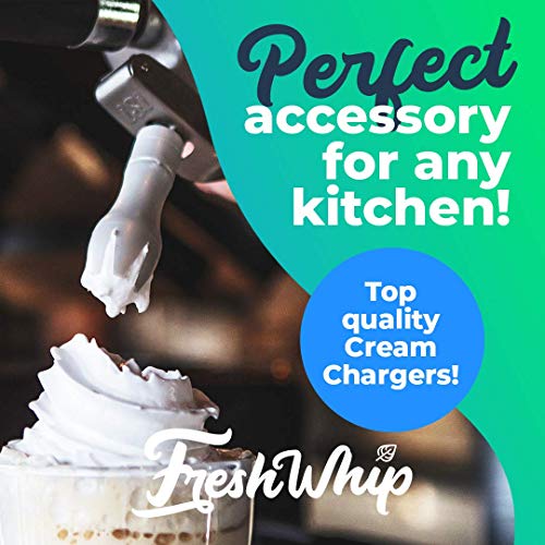 FreshWhip Mint Infusion Whipped Cream Chargers, 8.2g Pure Culinary Gas Cartridges for Standard Whipped Cream Dispenser - 600-Pack (50 Packs x 12 Boxes) - Thumbnail 3