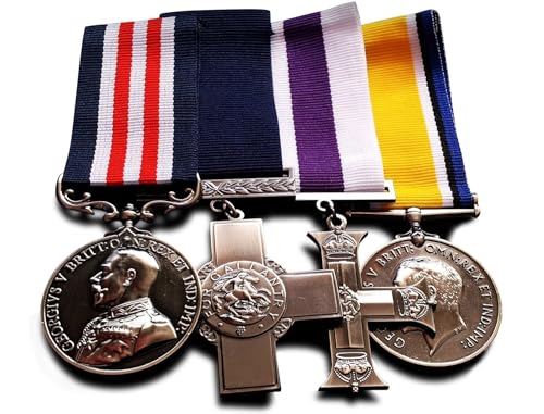 Military Medals Group Set : George Cross, Military Cross, War Medal & Victory Medal - Copy Awards Medals, War Medals, Army Medals