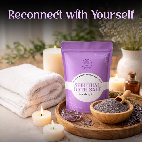 Image of Banishing Bath Salts 200g Spiritual Cleansing Bath Salts, Aura Protection & Negative Energy Removal Remove Hexes, Bad Luck & Evil Energy, Purifying Ritual Soak, Natural & Handmade