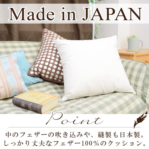 Amazon.co.jp: フェザー100％ ヌードクッション 日本製 クッション中身