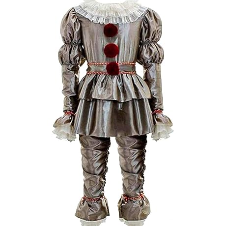 Pennywise Halloween Adult Costume Clown Outfit