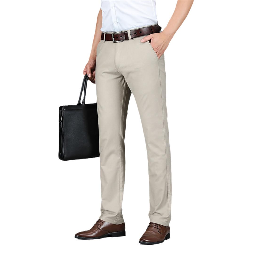 Vogrtcc Pantalones Casuales Elásticos para Hombre Pantalones De Negocios