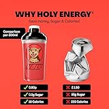 HOLY Energy Gaming Booster Flavour Powder | 50 portions with NewCaff & Green Tea Extract | Focus Booster - Focus Drink | Vegan with 100% natural fruit flavours (350 grams, Cherry Cheetah) - Image 5