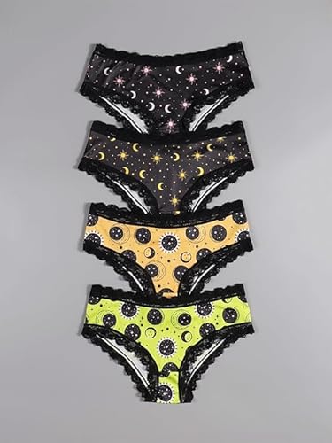 4 bragas con diseños de lunas y estrellas por 3,92€