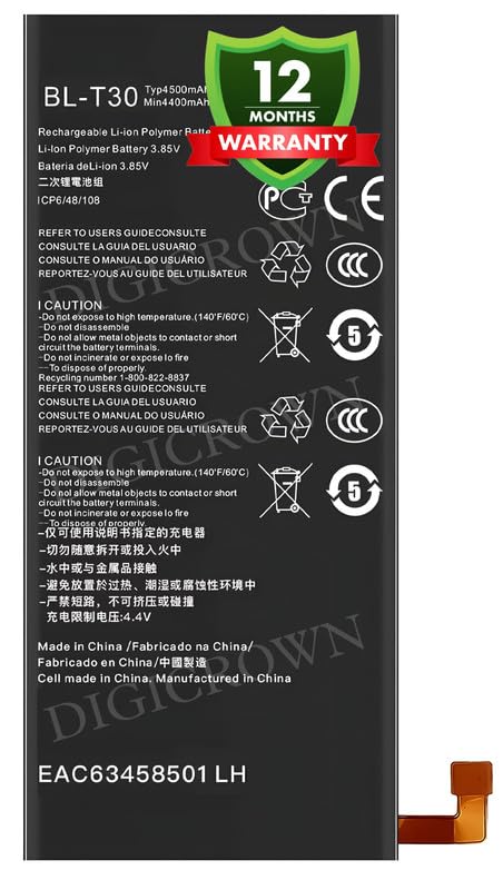 Image of Original BL-T30 Battery Compatible for LG X Power 2 (LG K10 Power) | LG X Power 3 - (4500mAh) - 1 Year Warranty