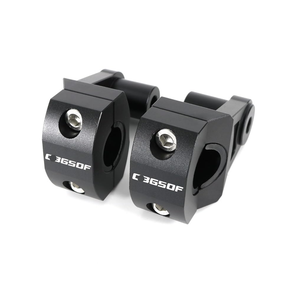 Rehausseur de Guidon Moto 7/8 "22mm Guidon De Moto Grosse Barre Montage Pinces Risers Adaptés pour CB650F 2014 2015 2016 2017 2018 Guidon Riser