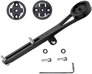 Bike Computer Bracket Compatible with Garmin1030 1040/Magen e C406/206/Bry ton/Wa hoo Adapter with Go Pro Mount,Long Integrated Bracket Use for Road Bicyle Specialized Stem Bar