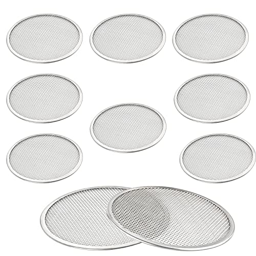 SAVITA 10pcs Stainless Steel Sprouting Lids for 86mm Wide Mouth Mason Jar Sprouting Kit