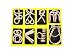 HLJgift IQ Toys IQ Test Mind Game Toys Brain Teaser Metal Wire Puzzles Magic Trick Toy Metal IQ Puzzle Set of 8