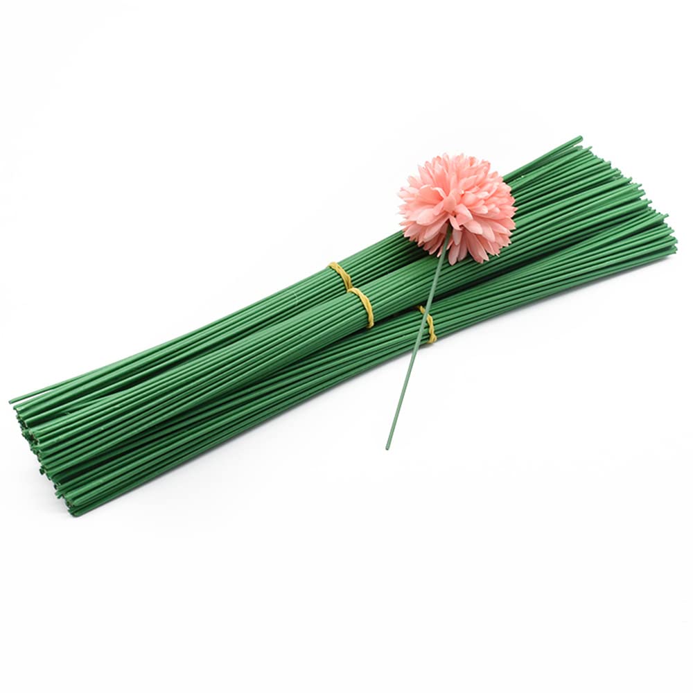 Cenpek Dark/Green 60Pcs Floral Stem Wire Flower Arrangements And Diy Crafts, ,Floral Wire For Florist Flower Arrangement 35Cm