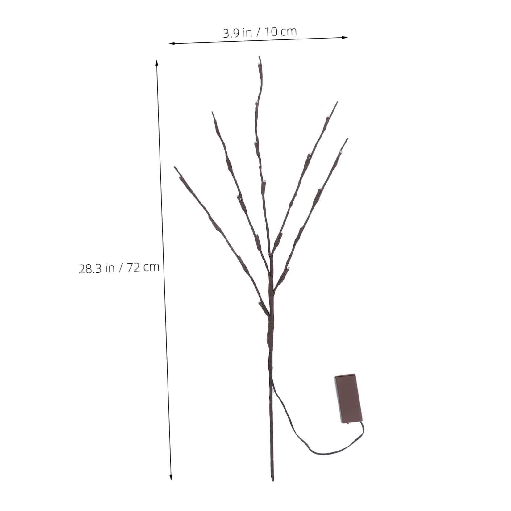 Alipis 2Pcs LED Branches Lamp Decorative Table Light for Indoor Outdoor Home Decor Warm White White Creative Night Light for Living Events Christmas Decorations