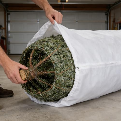 Bolsa de almacenamiento para árbol de Navidad vertical: ahorro de espacio en casa 6