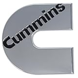 Cummins Logo Magnet 1.75-Inch CMN1151 Cummins Magnetic 3D Badge Indoor Use-Silver