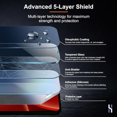 Image of Tempered Glass for OnePlus Nord 3 | Nord CE 3 (6.7 Inch) Military Grade 9H Screen Guard, Anti-Scratch, Shatterproof, Edge-to-Edge Full Coverage - Black Border